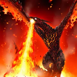 火炎竜巻の翼竜
