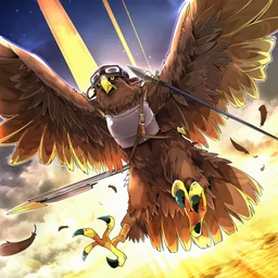 巨大鷲の飛空兵