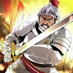 白鎧の騎士隊長