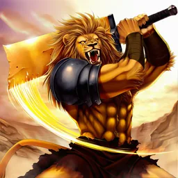 獣人の剣士『アドリオン』