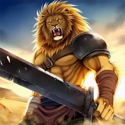 獣人の剣士『アドリオン』