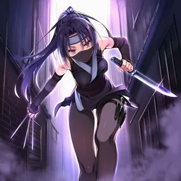 駆け抜ける女暗殺者