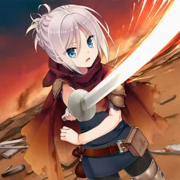渡り歩く少女剣士