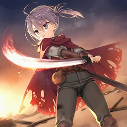 渡り歩く少女剣士