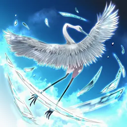 銀の翼の怪鳥