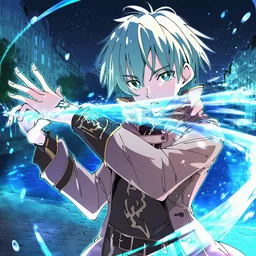 軽装の魔術剣士