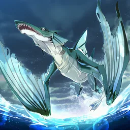 海上より飛び立つ翼竜