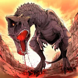 獰猛な二足竜