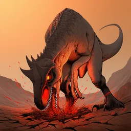 獰猛な二足竜