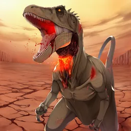 獰猛な二足竜