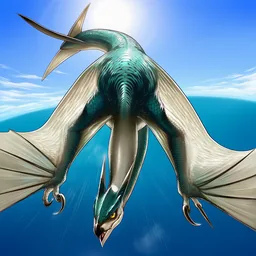 急降下する翼竜