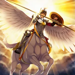 天馬に乗る騎士