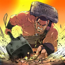 祭壇を背負う神官